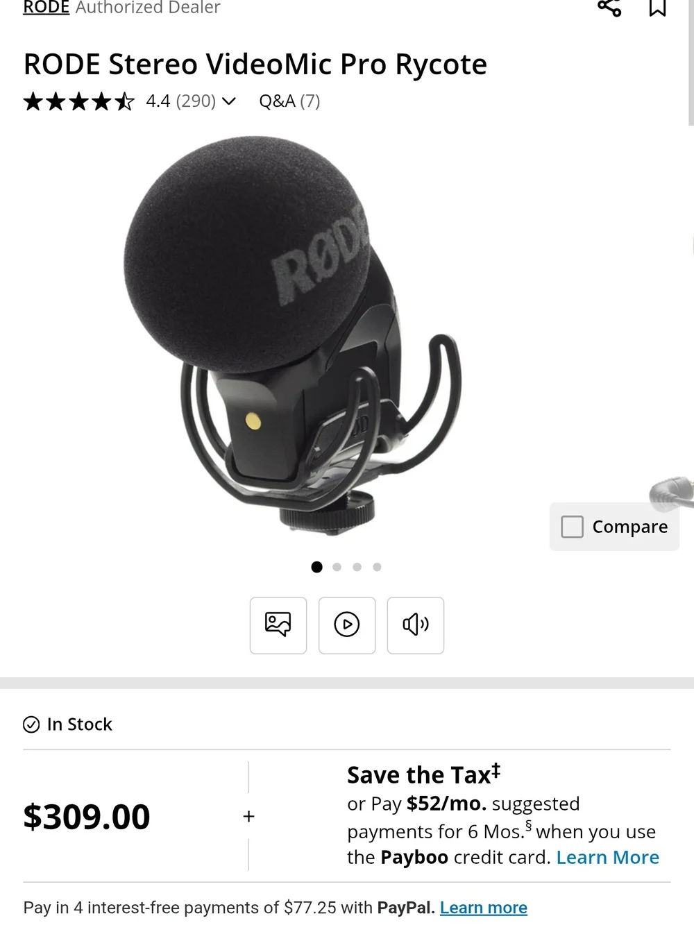 RODE Stereo VideoMic Pro Rycote On-Camera Mount Surround Sound